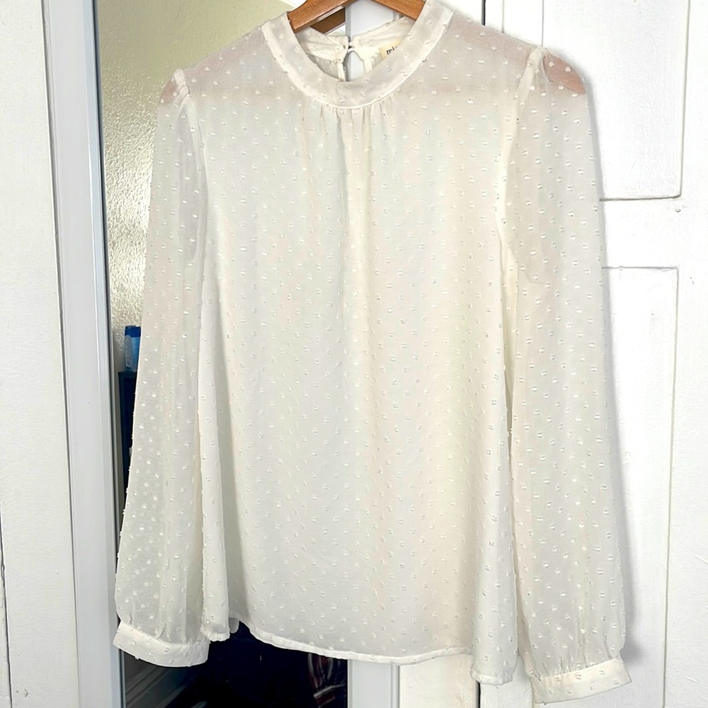 Long Sleeve White Blouse